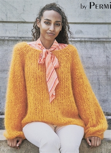 Oversize Raglanbluse i Bella by Permin